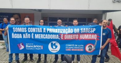 #ÁguaNãoéMercadoria: Diretoria do Sindicato comparece à Câmara para protestar contra privatização da Sabesp; liminar barra votação